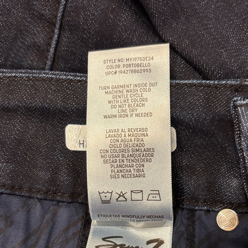 Seven7‎ Women's Deep Indigo Tummyless High Rise Skinny Jeans. Like New.  8 - Picture 10 of 13